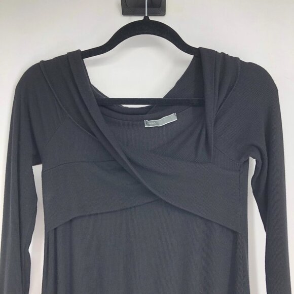 Cherish Black Fun and flirty ribbed cross cross off-the-shoulder tunic size S - Picture 7 of 16